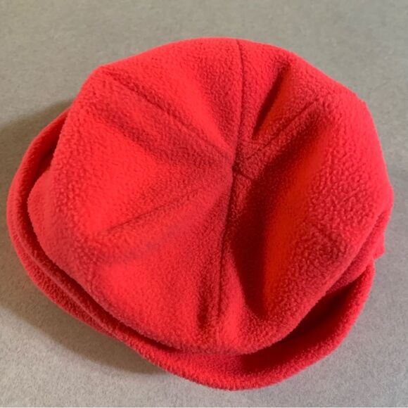 NIKE Toddler Fleece Hat Red Ear Covers Chin Strap. - Picture 4 of 6
